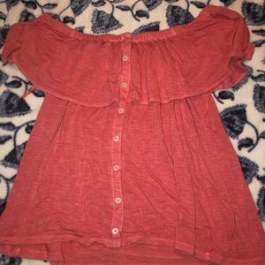 american eagle off the shoulder top